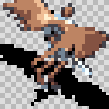 Falco walking animation, facing top right