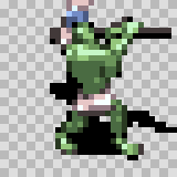 Trog attack animation, facing bottom right