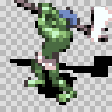 Trog attack animation, facing left