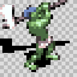Trog attack animation, facing right