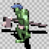 Trog walking animation, facing left