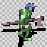 Trog walking animation, facing right