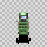 Megapede attack animation, facing bottom
