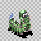 Megapede attack animation, facing bottom right