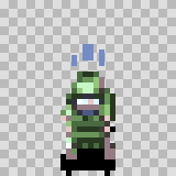 Megapede walking animation, facing bottom