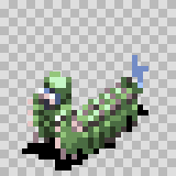 Megapede walking animation, facing bottom left