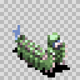 Megapede walking animation, facing bottom right