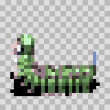 Megapede walking animation, facing left
