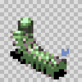 Megapede walking animation, facing top left