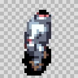 Sunami walking animation, facing right