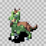 Dragant attack animation, facing bottom left
