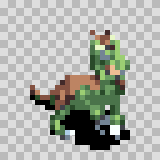 Dragant attack animation, facing bottom right