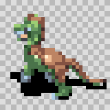 Dragant attack animation, facing left