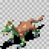 Dragant walking animation, facing bottom left
