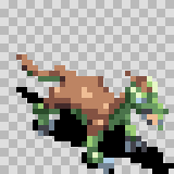 Dragant walking animation, facing bottom right