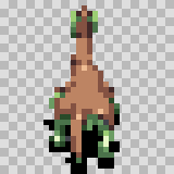 Dragant walking animation, facing top