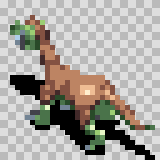 Dragant walking animation, facing top left