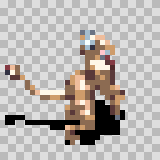 Fever attack animation, facing right