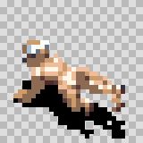 Fever walking animation, facing top left