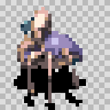 Antar attack animation, facing left