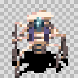 Antar walking animation, facing bottom