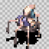 Antar walking animation, facing bottom right