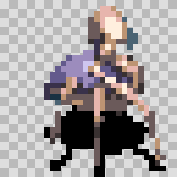 Antar walking animation, facing right
