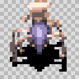 Antar walking animation, facing top