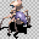 Antar walking animation, facing top left
