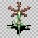 Dracana walking animation, facing bottom