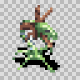 Dracana walking animation, facing bottom right