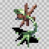 Dracana walking animation, facing top left