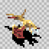 Terrordactyle walking animation, facing top left