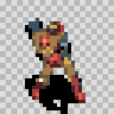 Dermabrazer attack animation, facing bottom