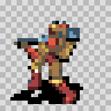 Dermabrazer attack animation, facing bottom left