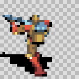 Dermabrazer attack animation, facing left