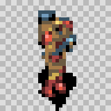 Dermabrazer walking animation, facing bottom right