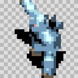Yeti attack animation, facing bottom