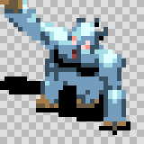Yeti attack animation, facing bottom right