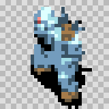 Yeti attack animation, facing top left