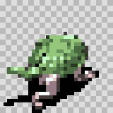 Loathsome walking animation, facing top right