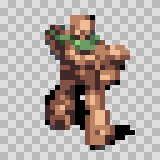 Sandstone attack animation, facing top