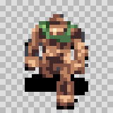Sandstone walking animation, facing bottom