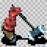 Lokkie attack animation, facing left