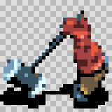Lokkie attack animation, facing right