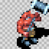 Lokkie walking animation, facing bottom right