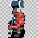 Lokkie walking animation, facing left