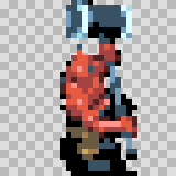 Lokkie walking animation, facing right