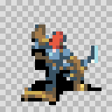 Fina attack animation, facing right