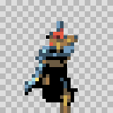 Fina attack animation, facing top